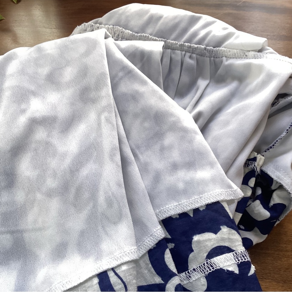 JTB Elegant Floral Navy and White Midi Dress LNWOT Size 18 - Picture 11 of 11